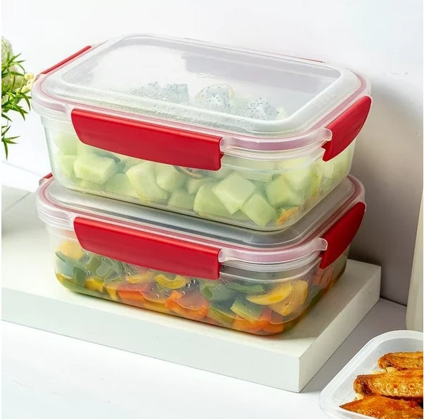 5 Pack Airtight Stackable Food Containers