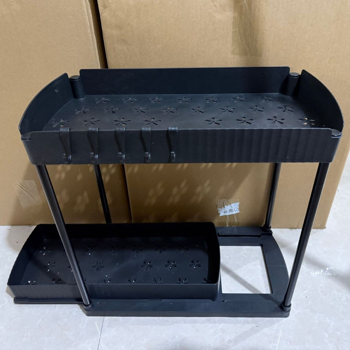 Foldable Pull‑Out Storage Basket – Kitchen & Bathroom