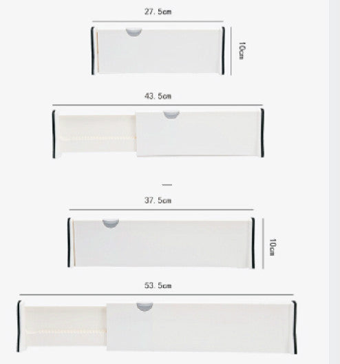 Adjustable cabinet storage box
