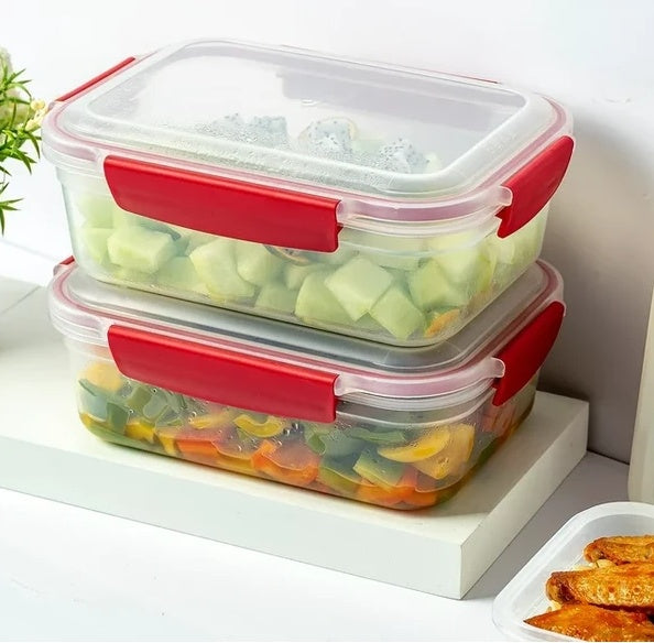 5 Pack Airtight Stackable Food Containers