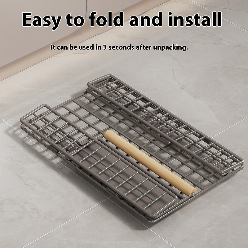 Kitchen Bathroom Multifunctional Foldable Pull Storage Basket